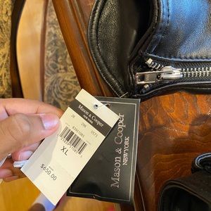 Mason & Cooper all black leather jacket